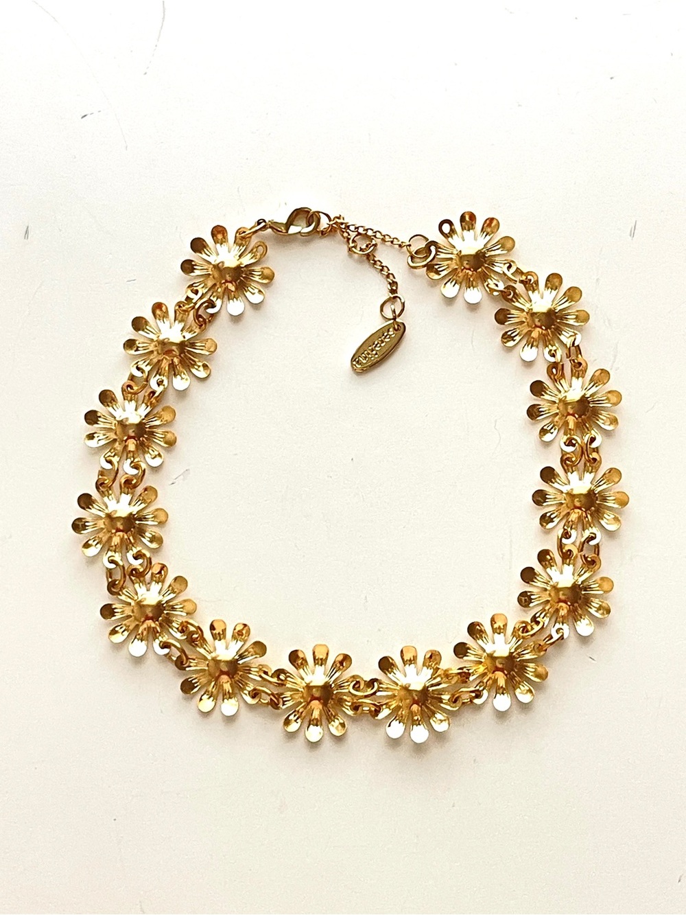 New Anthropologie x Serefina Gold Flower Anklet